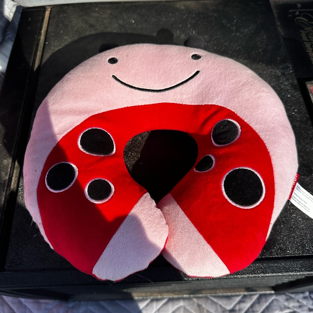 Skip Hop Red and Black Ladybug Kids neck pillow